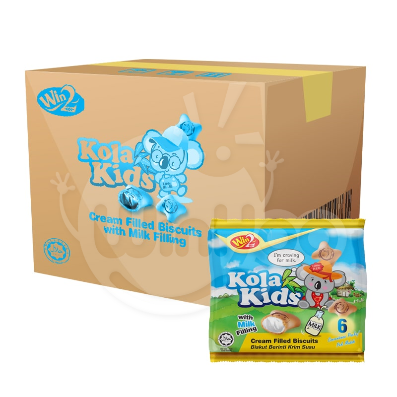 Kola Kids Cream Filled Biscuits with Milk Filling 36 Tray