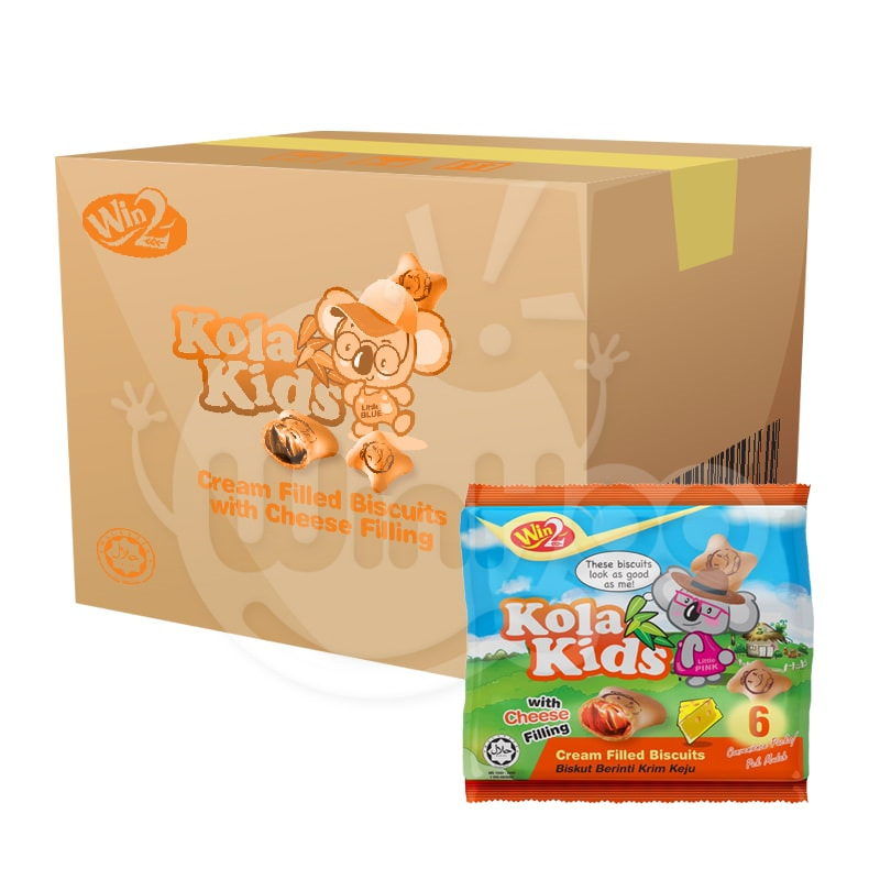 Kola Kids Cream Filled Biscuits with Cheese Filling 36 Tray
