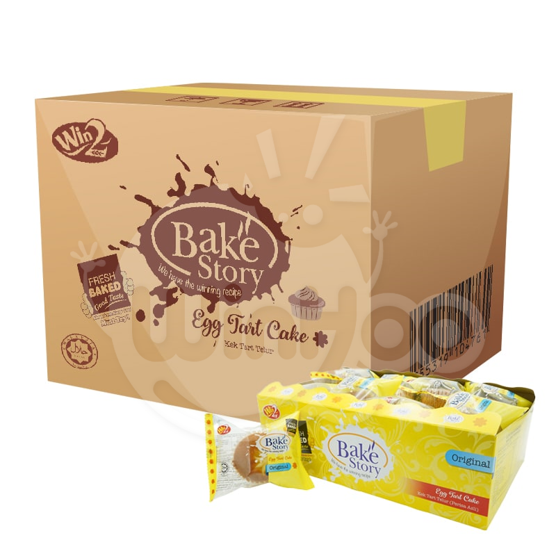 Bake Story Egg Tart Cake Original Flavour 12 Boxes