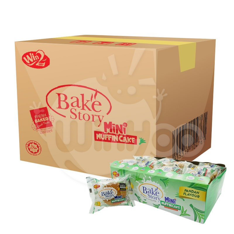 Bake Story Mini Muffin Cake Pandan Flavour 12 Boxes