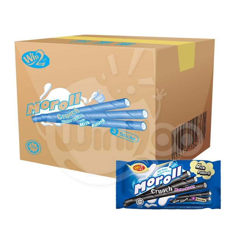 Moroll Crunch Wafer Sticks with Milk Filling 36 Bags