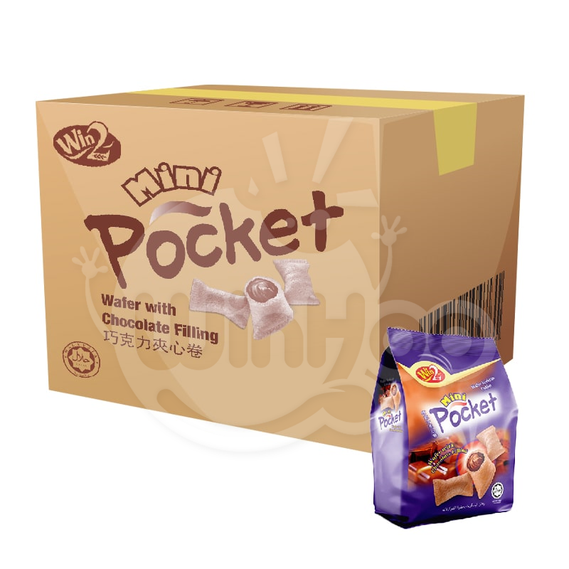 Mini Pocket Wafer with Chocolate Filling 6 Bags