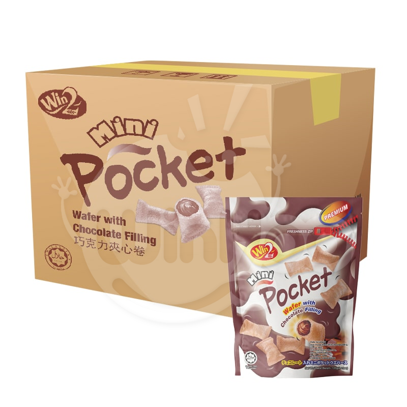 Mini Pocket Wafer with Chocolate Filling 36 Pkts