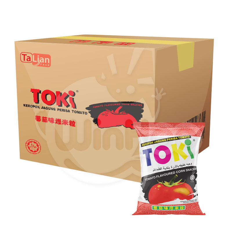 Toki Tomato Flavoured Corn Snacks 6 Bags