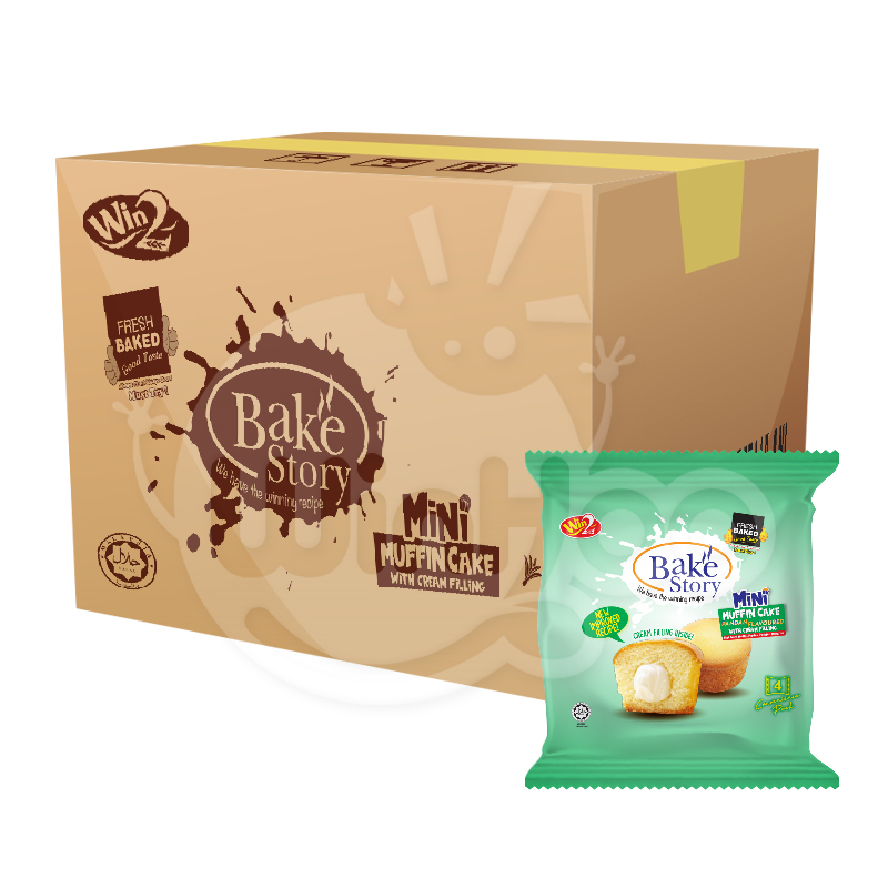 Bake Story Mini Muffin Cake Pandan Flavour 24 Bags