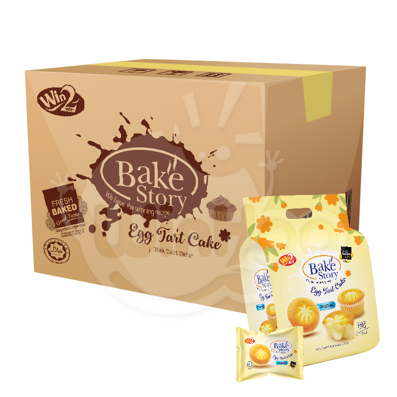 Bake Story Egg Tart Cake Original Flavour 18 Bags
