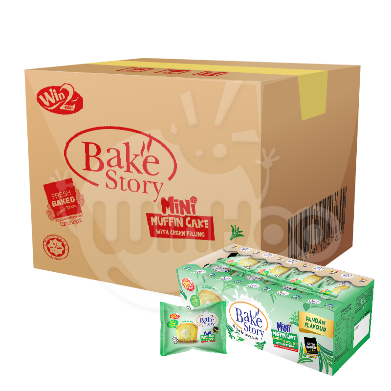 Bake Story Mini Muffin Cake Pandan Flavour 12 Boxes