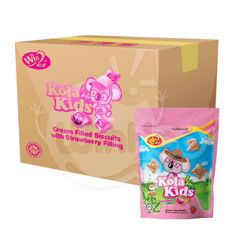 Kola Kids Cream Filled Biscuits with Strawberry Filling 36 Pkts