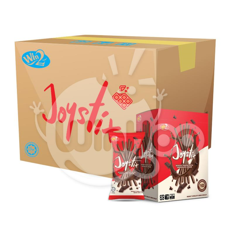 Joystix Biscuit Coated with Chocolate Cream 10 Boxes